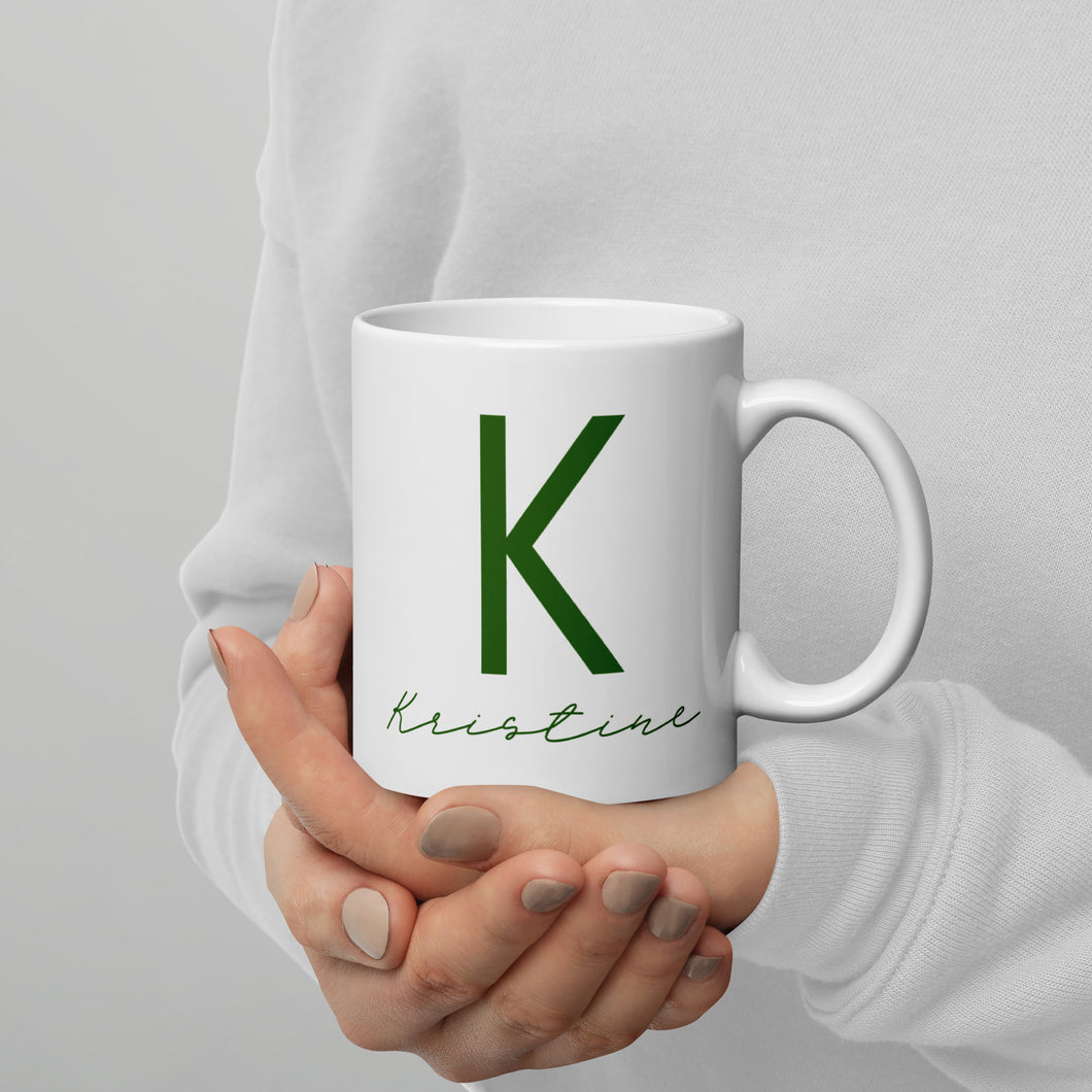 Kristine White glossy mug