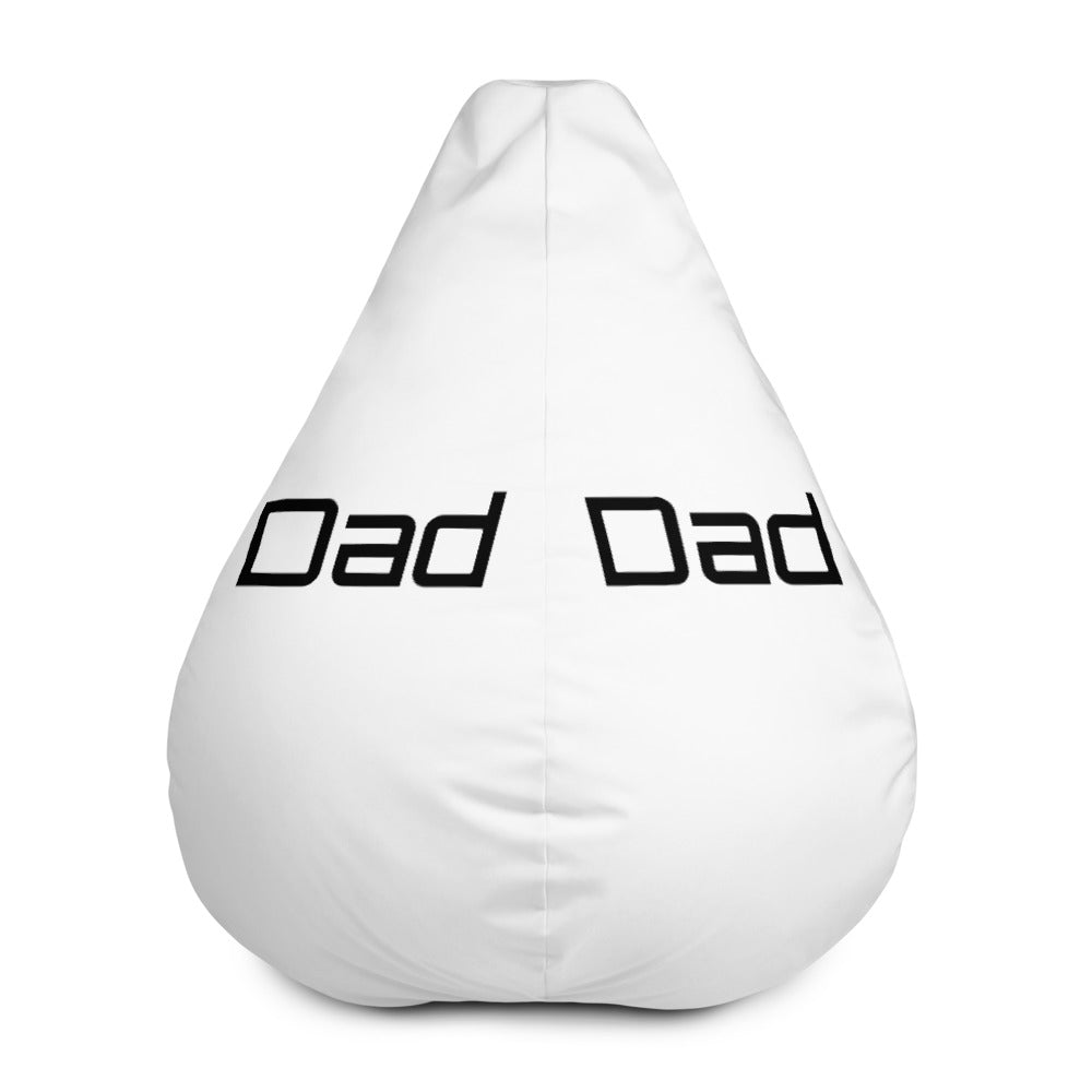 Dad in white Bean Bag Chair Cover
