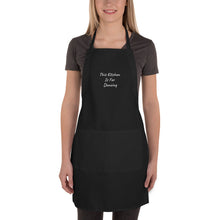 Load image into Gallery viewer, This Kitchen Is For Dancing Embroidered Apron

